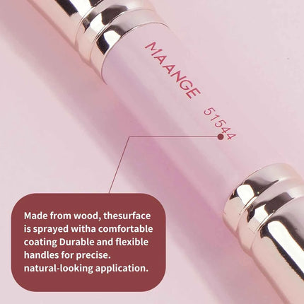 Velora 4Pcs Dual-End Makeup Brush Set with Travel Case for Face & Eyes