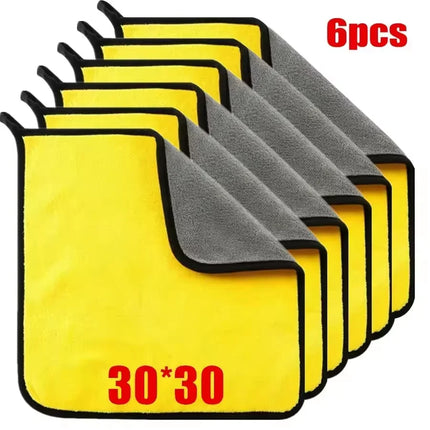 UltraDry Microfiber Car Towels 1/2/3/6/10PCS 30x60cm Soft Quick Dry Cleaning Cloth for Windows Mirrors Auto Care