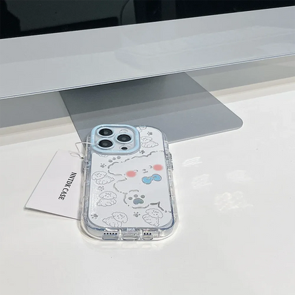 Okeywow iPhone cartoon duck shockproof soft silicone case for iPhone models 11 to 17/16/15/14/13/12/11 Pro Max XR XS SE, colorful cartoon design