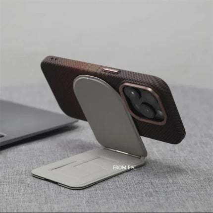 OKEYWOW MagSafe iPhone 16/15/14 Pro Max carbon relief matte hard PC case with camera lens protection and magnetic charging compatibility.