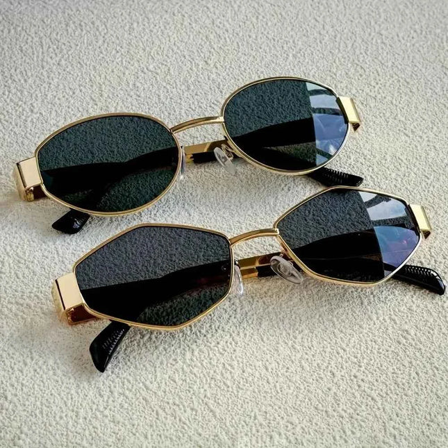 DuoShape Oval & Polygonal Sunglasses Set – 2 Pack
