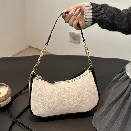 Luxury Cherry Pendant Shoulder Bag for women by OKEYWOW, soft lychee texture casual dumpling-style handbag with underarm design.