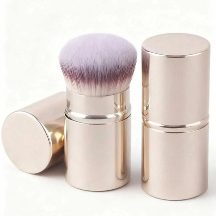 GlowTouch Retractable Makeup Brush for Powder, Blush & Foundation