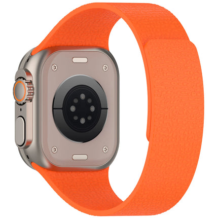 OKEYWOW Apple Watch magnetic silicone strap band for 40-49mm Series 11 to Ultra, adjustable, in black with metal magnetic clasp