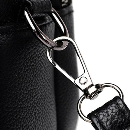 Women Rivet Crossbody Phone Bag Soft Leather Small Square Shoulder Bag Zipper Purse