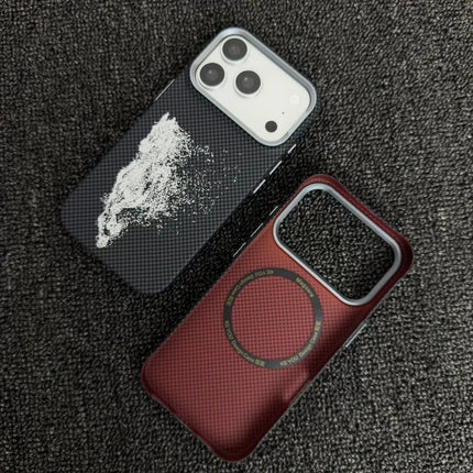 Abstract Horse MagSafe Case for iPhone Carbon Fiber Armor Wireless Charging Cover