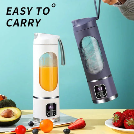 Portable 10-Blade Juicer Blender 450ml USB Rechargeable Ice Crusher