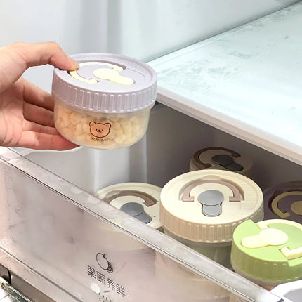 FreshNest Mini Round Food Storage Container with Lid