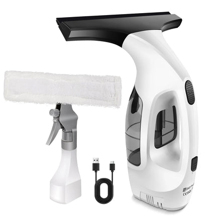 Cordless Window Vacuum Cleaner 2000Pa Streak-Free Glass Cleaner