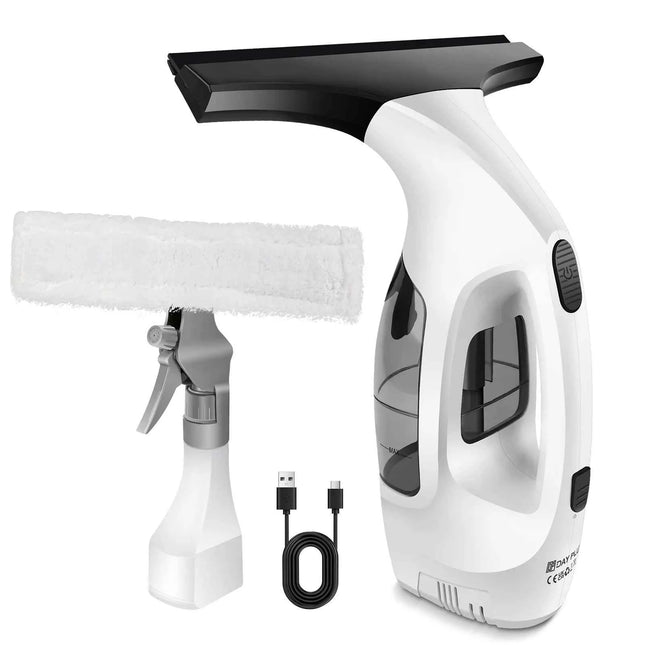 Cordless Window Vacuum Cleaner 2000Pa Streak-Free Glass Cleaner
