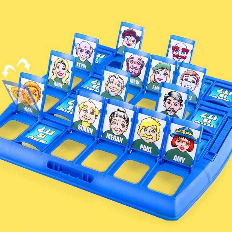 Guess Who Game: Family Interactive Card Toy for Guessing and Memory Training, Perfect for Parent-Child Leisure Time and Indoor Party Games, Ideal Gift