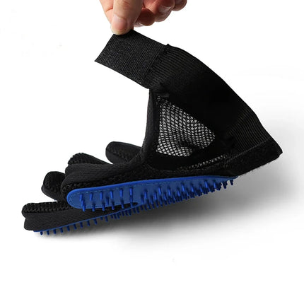 Pet Grooming Gloves Silicone Cat Dog Hair Removal Bath Brush Cleaning Tool