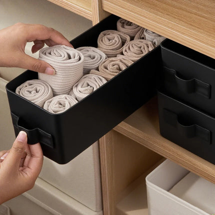 Foldable Clothes Storage Box Wardrobe Organizer Underwear Socks Storage Basket
