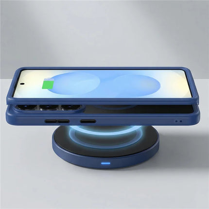 LuxeFrost MagSafe Armor Case for Samsung Galaxy S26 Ultra / S25 / S26+ Matte Shockproof Cover