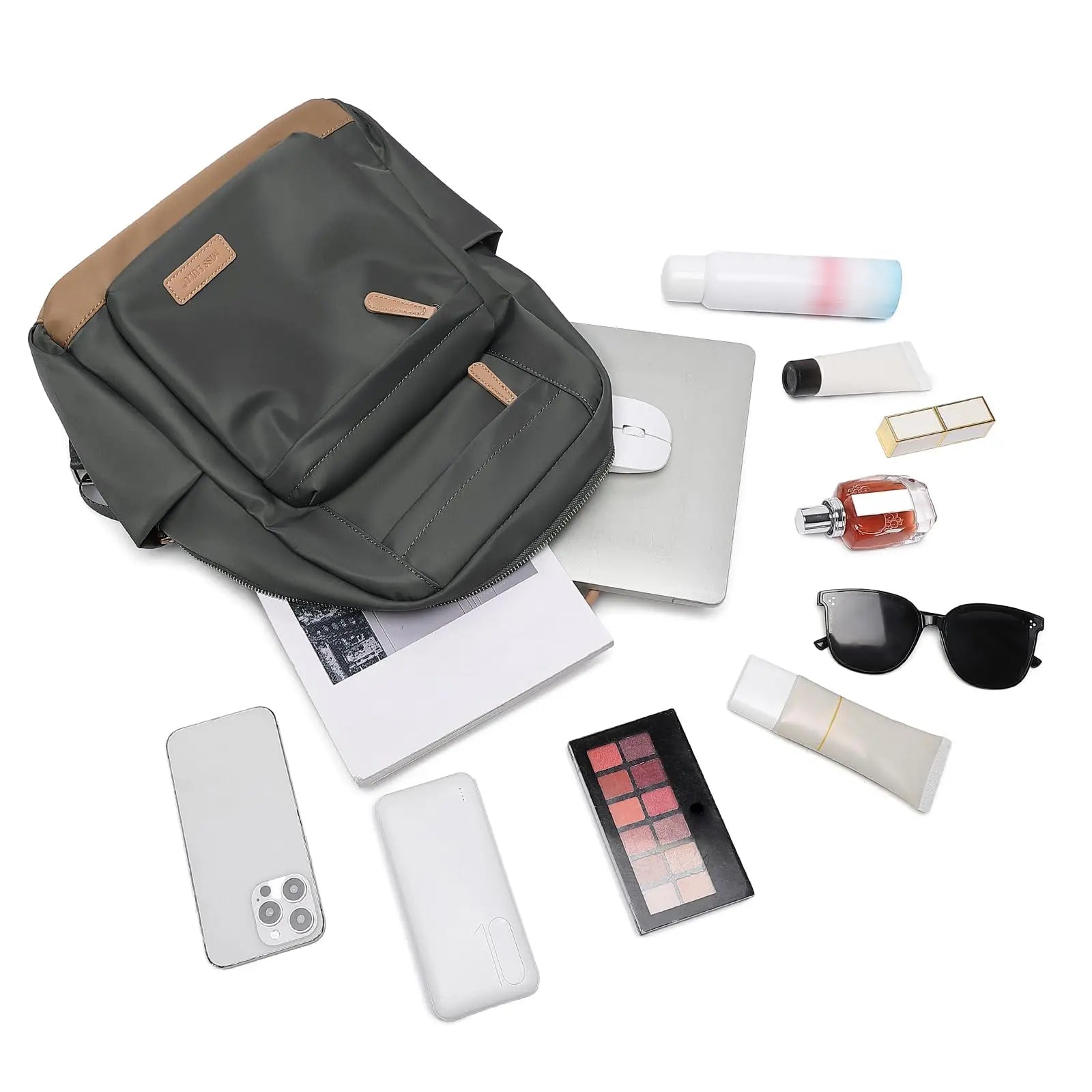 Miss Lulu Women's Anti-Theft Small Backpack - Lightweight Nylon Rucksack for Travel & Daily Use