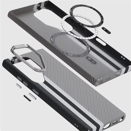 Cloud Pattern MagSafe Case for Samsung Galaxy Matte Carbon Hard Cover