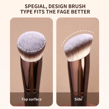 Velora Beauty Angled Foundation Brush Concealer Blending Liquid Cream Dense Makeup Tool
