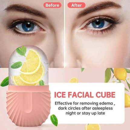 Ice Facial Roller for Face Massage, Skin Care & Puffiness Relief