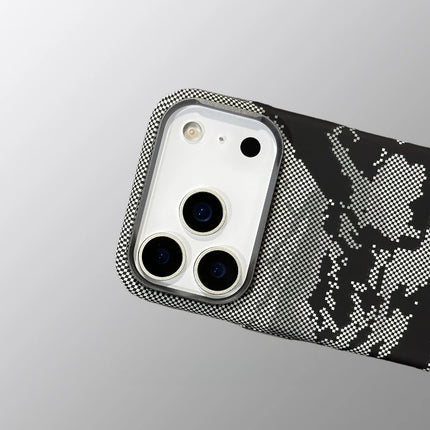 RiverEdge MagCase for iPhone 17/16/15 Pro Max Mountain Abstract Hard PC Full Ring Camera Cover