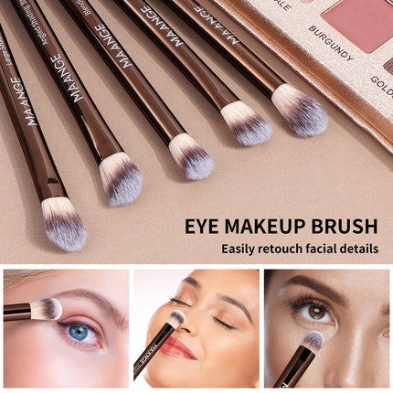 Velora Beauty 13pcs Makeup Brush Set Soft Fluffy Powder Eyeshadow Kabuki Blending with 2 Air Cushion Puffs