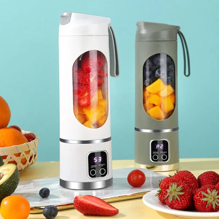 Portable 10-Blade Juicer Blender 450ml USB Rechargeable Ice Crusher