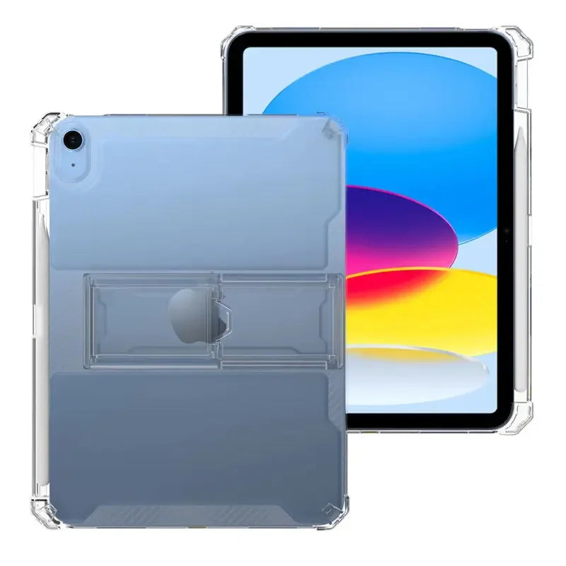 IPad Pro 11 Protective Case: Fall-Proof, Transparent, with Pen Slot, Suitable for iPad 10.2, 10.9, Mini 6, featuring a Bracket Shell for Tablet, Crafted from Soft TPU Material