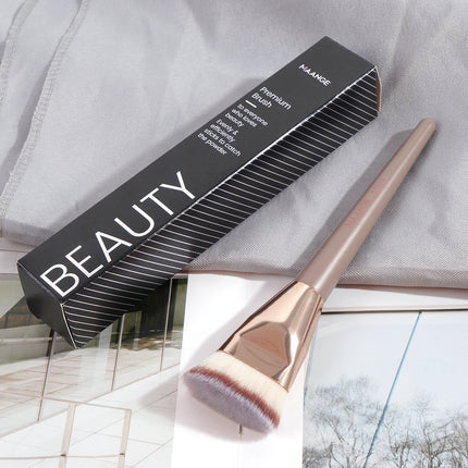 Velora Beauty Flat Head Foundation Brush with Box Powder Blush Concealer Makeup Tool
