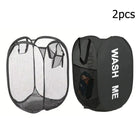 FoldNest Pop-Up Laundry Basket Mesh Foldable Clothes Storage Large Capacity Hamper