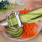 SteelSlice Julienne Peeler Stainless Steel Vegetable Grater Slicer Fruit Cutter Tool