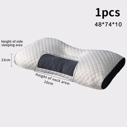 NeckRest Cervical Sleep Pillow Orthopedic Soybean Fiber Massage Support Pillow SPA Comfort