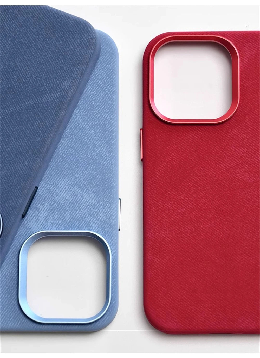 Luxury Fiber Leather Shockproof Case for iPhone 12–17 Series (Pro/Pro Max/Plus) – MagSafe Magnetic Wireless Charging Back Cover