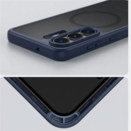 LuxeFrost MagSafe Armor Case for Samsung Galaxy S26 Ultra / S25 / S26+ Matte Shockproof Cover