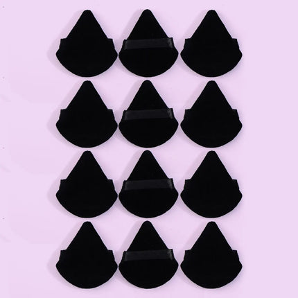 Velora Beauty Triangle Powder Puff Set 10/12pcs Wet Dry Makeup Foundation Soft Plush Puff