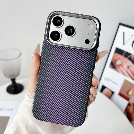 StealthForge Carbon Armor Case for iPhone 17/16/15 Pro Max Ultra-Thin Alloy Lens Cover