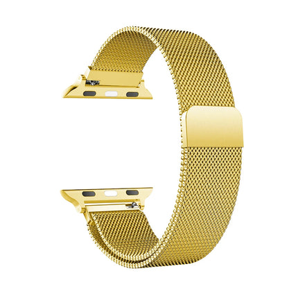 Apple Watch Milanese Strap Ultra 3/2 by OKEYWOW, magnetic stainless steel bracelet for Series 11 to 3 and SE in various sizes.