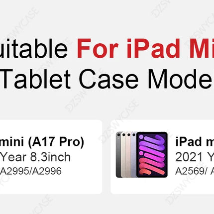 Clear iPad Case with Pencil Holder Air 11/13 M2 M3 Pro 11/12.9 M4 10th/11th Gen Cover