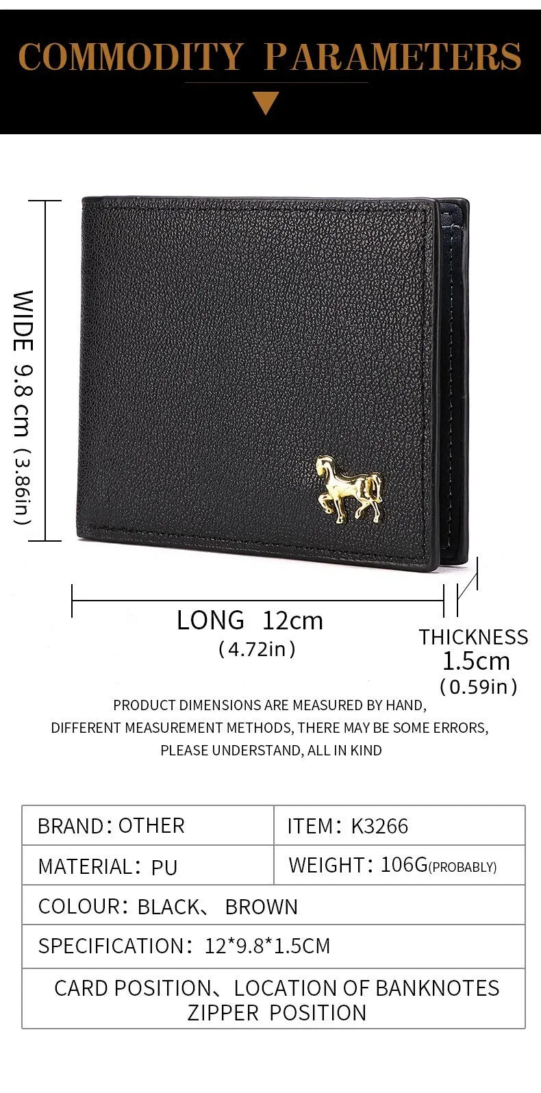 New Men's Horizontal Wallet Multi-Functional Business Zipper Coin For Men Wallet With Credit Card Holder