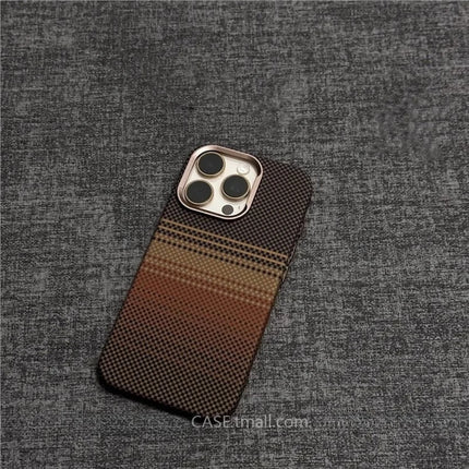 OKEYWOW iPhone 15 Pro Max Relief Carbon Fiber MagSafe case with metal lens protection and hard PC cover.