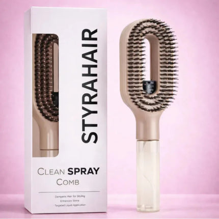 HydraComb 2-in-1 Spray Massage Hair Comb with Scalp Massager