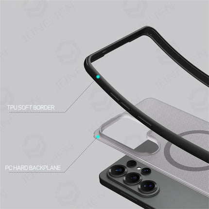 FrostLite Magnetic Armor Case for Samsung Galaxy S26/S25/S24 Ultra Translucent Shockproof Cover