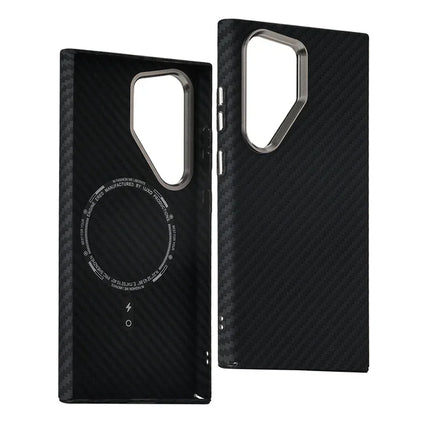 Cloud Pattern MagSafe Case for Samsung Galaxy Matte Carbon Hard Cover