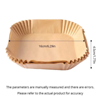 Airora 50Pcs Air Fryer Liners Disposable Parchment Paper for Baking