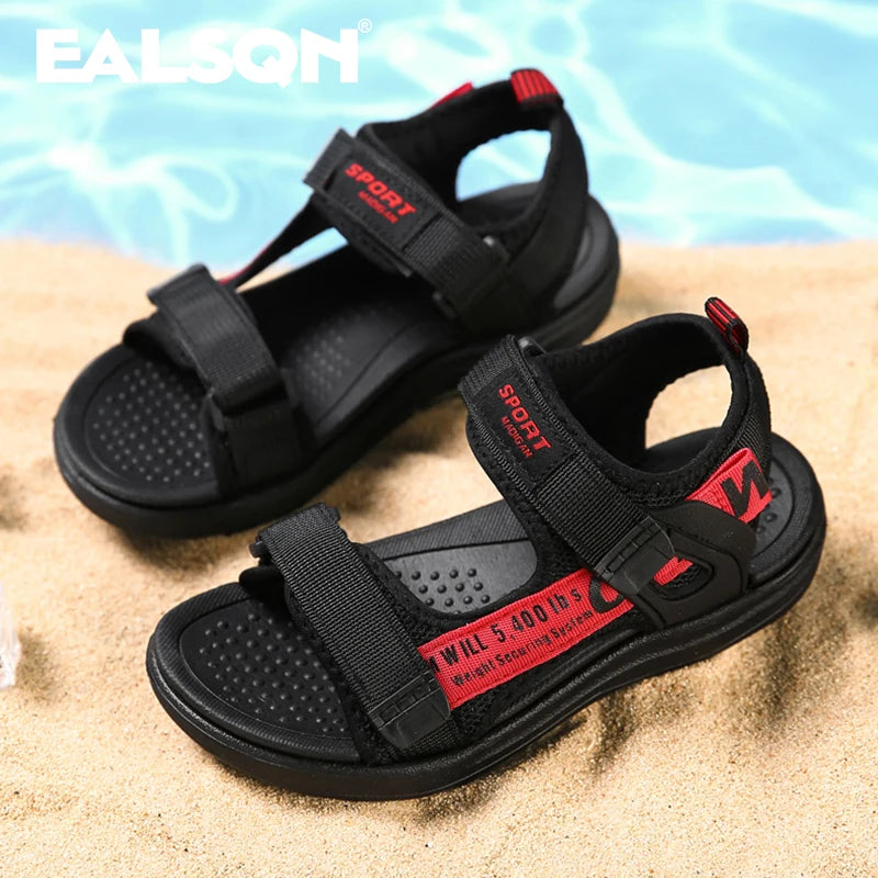 Kids' Summer Sport Sandals: Breathable, Comfortable Beach Shoes with Non-Slip Soft Soles