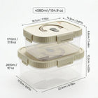 FreshSeal Stackable Food Storage Container with Handle & Lid