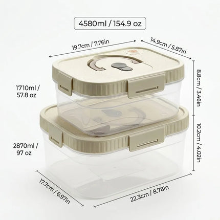 FreshSeal Stackable Food Storage Container with Handle & Lid