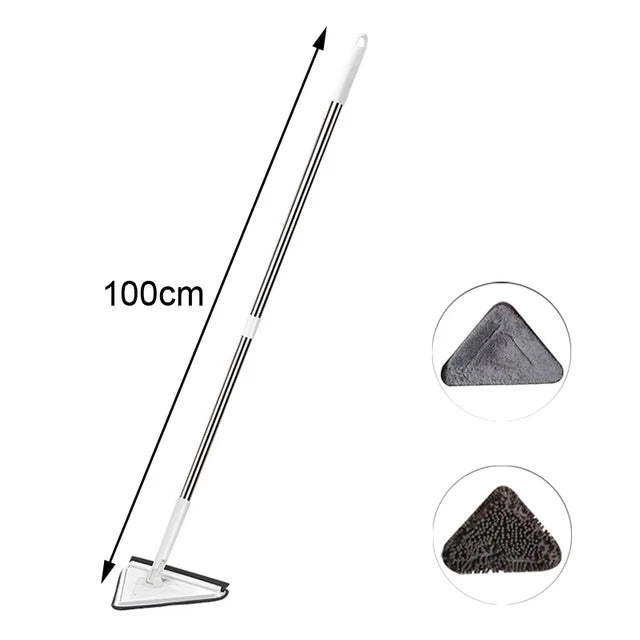 Introducing the UNTIOR Telescopic Triangle Mop: Experience 360° Rotatable Spin Cleaning with Squeeze Mechanism, Ideal for Wet and Dry Use. Enhance Your Home Cleaning with Superior Water Absorption Floor Tools.