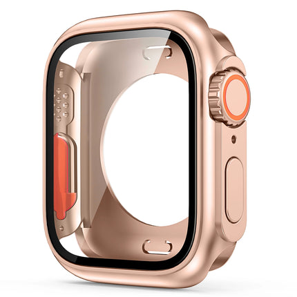 Apple Watch Screen Protector PC Bumper Case 40/41/44/45/46mm Series 10–5 SE Ultra Look