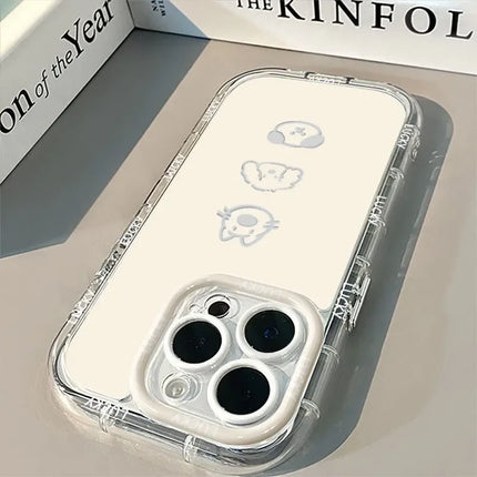 OKEYWOW silicone shockproof iPhone Smile Case for iPhone 11, 12, 13, 14, 15, 16, 17 Pro Max, XR, XS, SE with colorful design