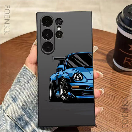Samsung Sports Car Case S25/S24/S23/S22/S21 Ultra Note 20 Silicone Protective Cover - OKEYWOW