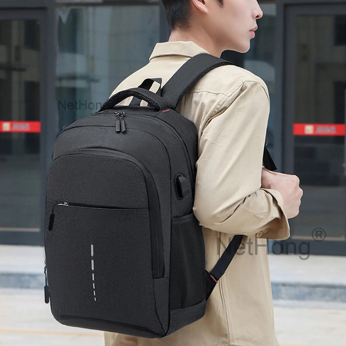 Retro Backpack School Rucksack For Laptop/Travel/Work Plain Bag women/men UK